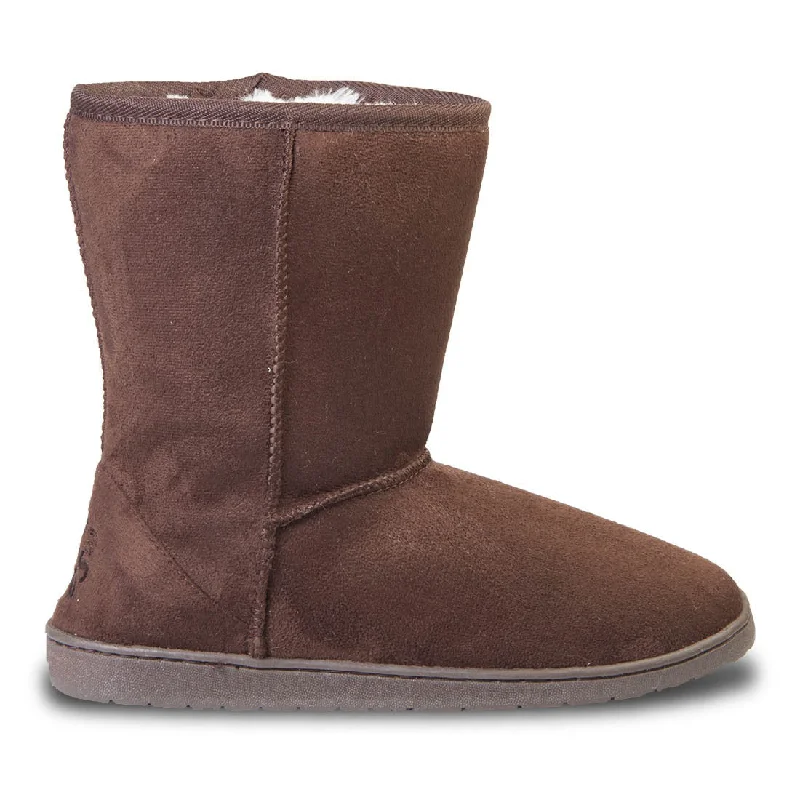 Women's 9-inch Microfiber Boots - Chocolate